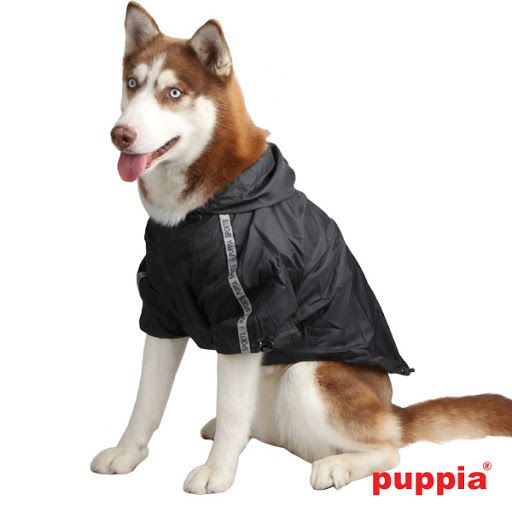 Puppia Base Dog Raincoat - Black