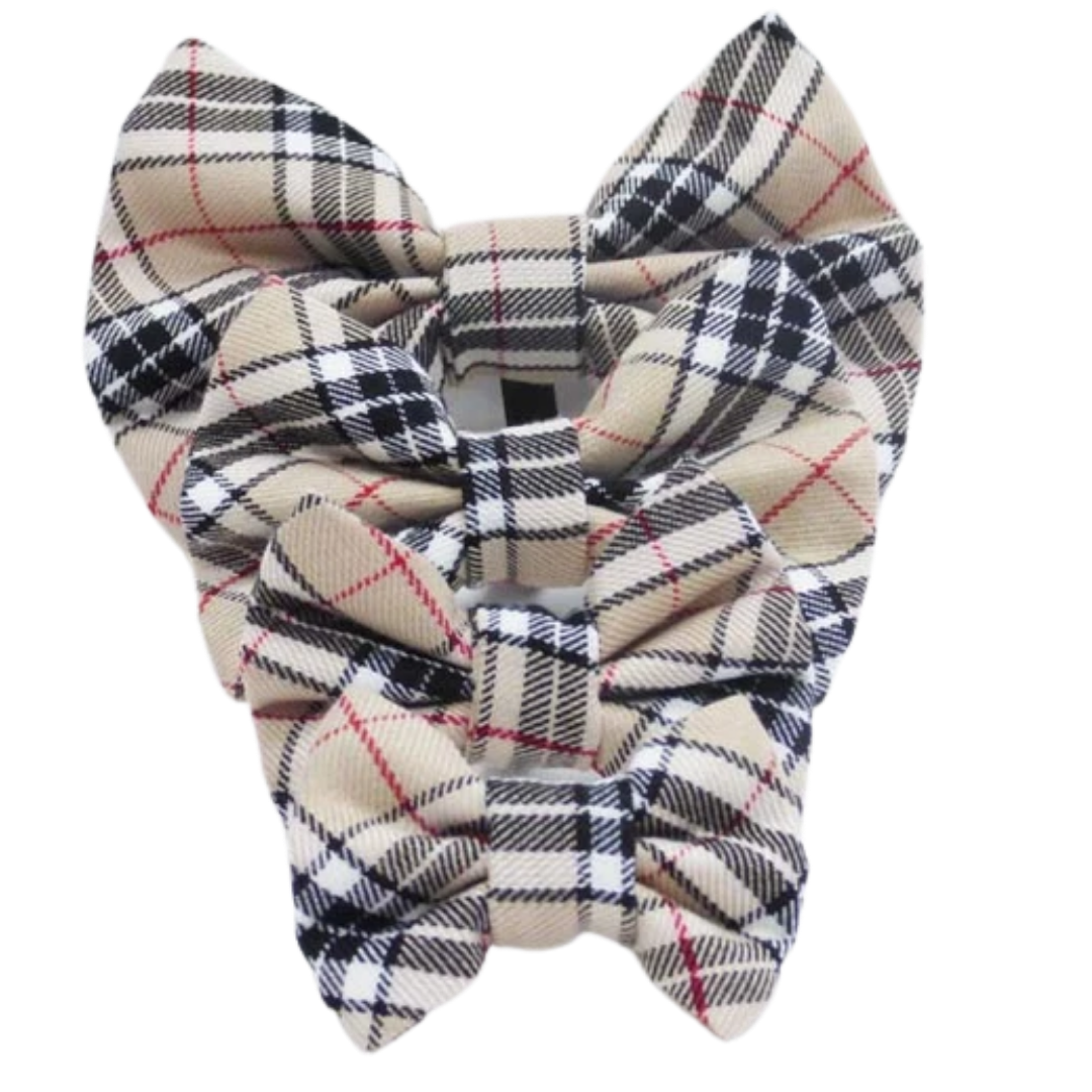 London plaid Bow tie