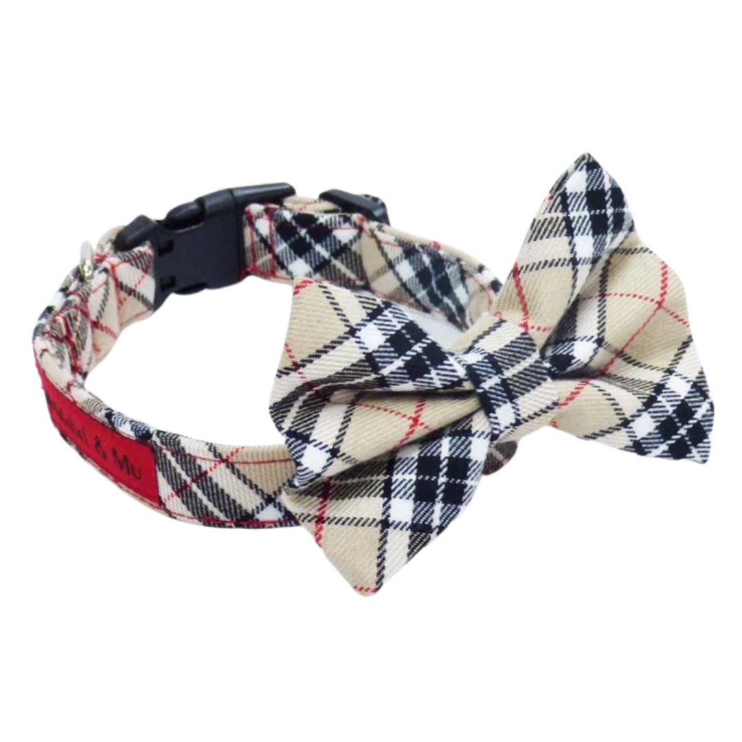 London plaid Bow tie