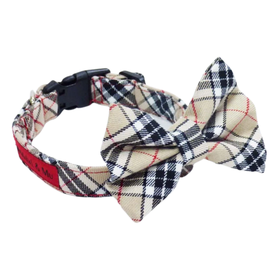 London plaid Bow tie