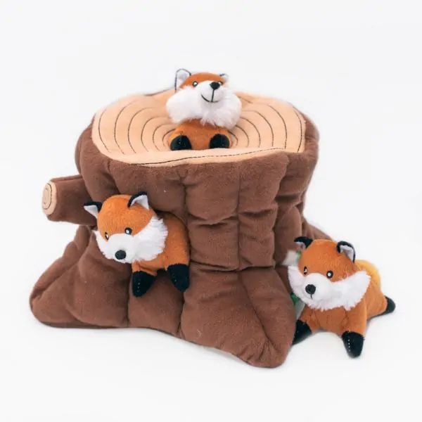Fox stump burrow