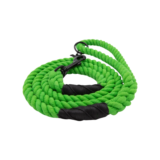 Neon Green Rope Lead