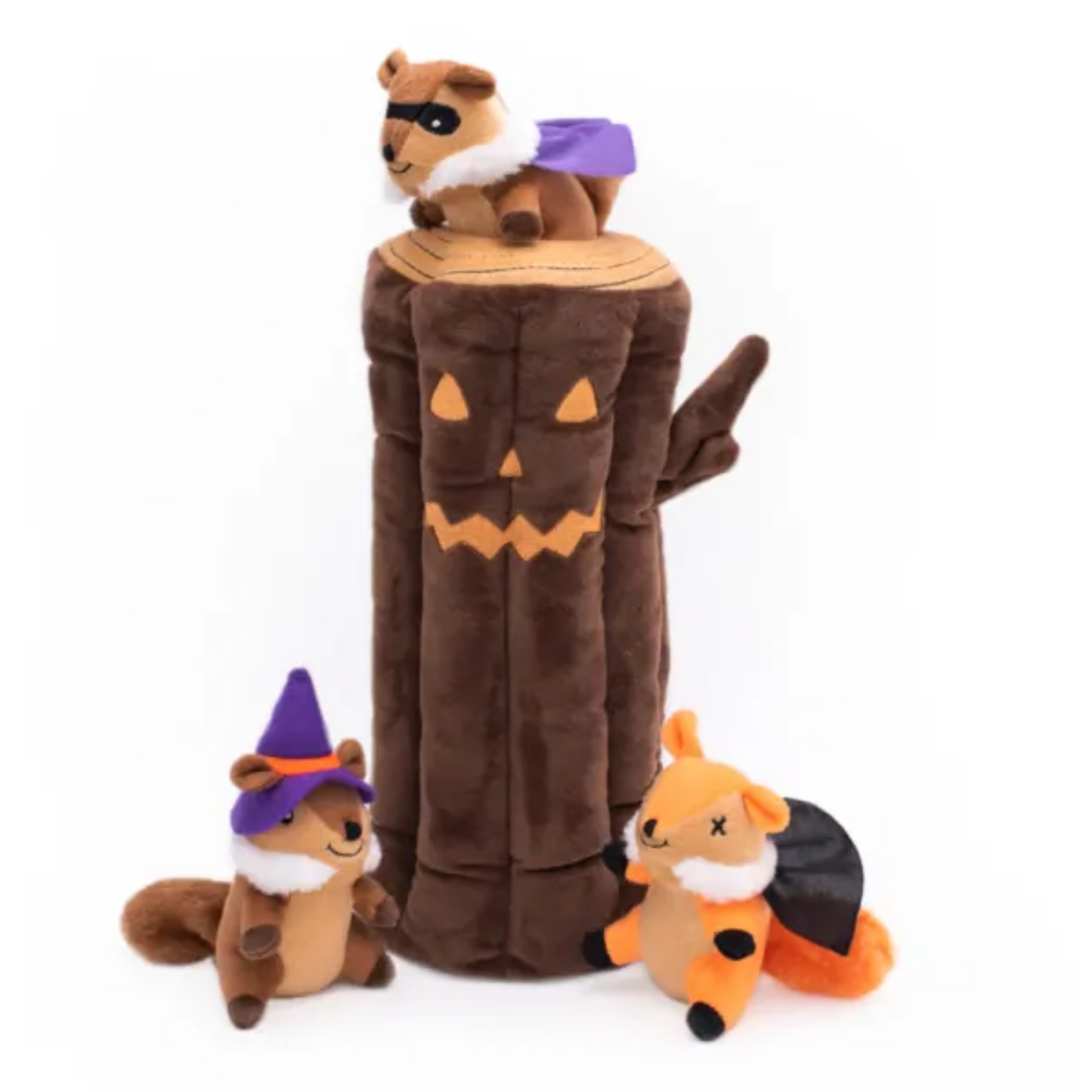 Halloween burrow haunted log