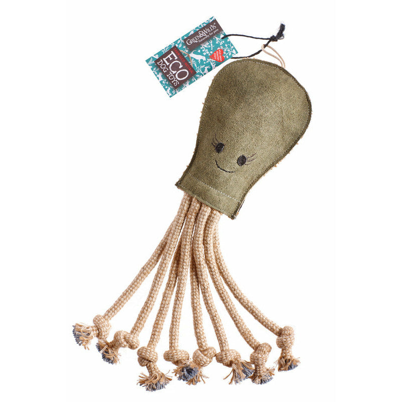Olive the octopus eco dog toys