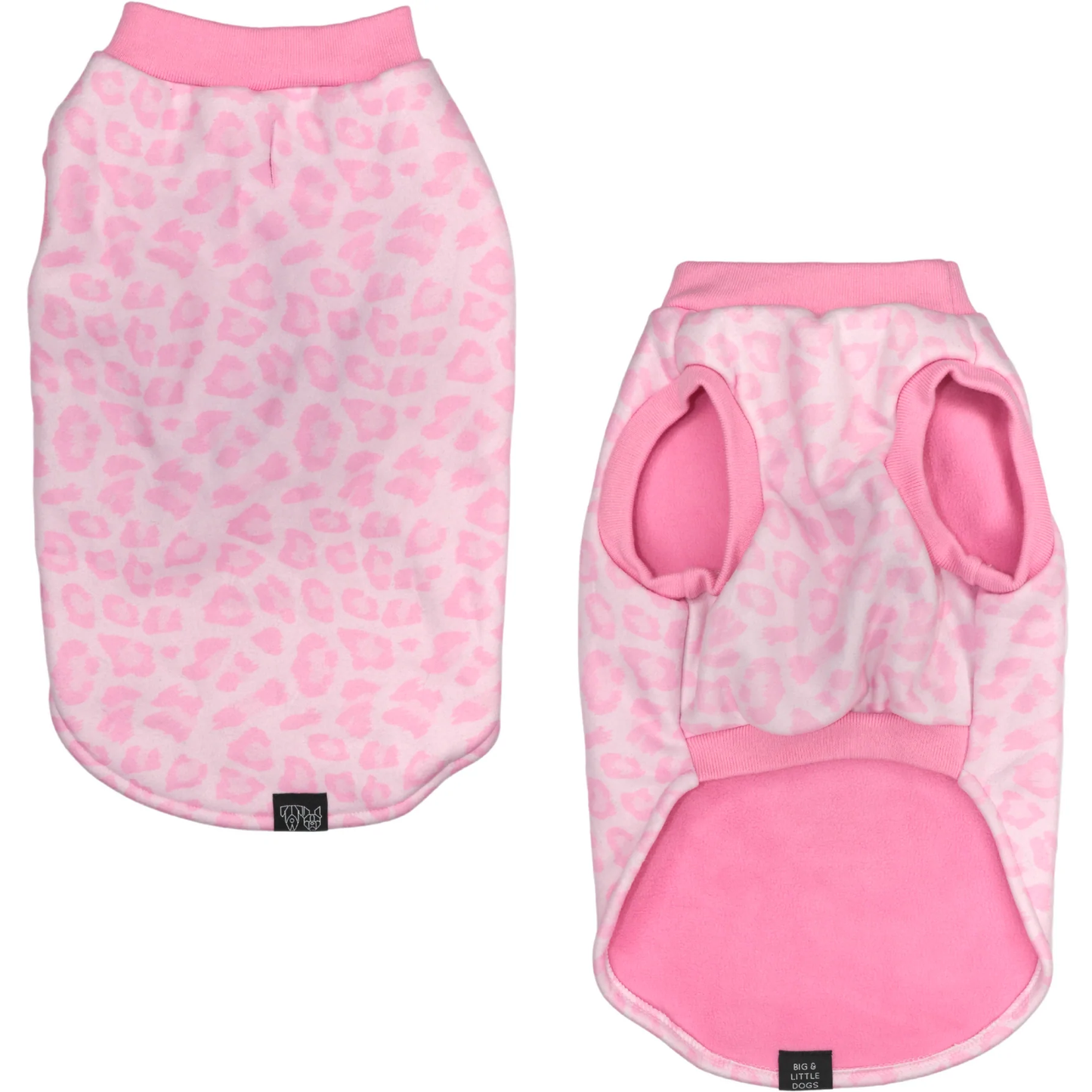Pink Leopard Fleece Pyjamas