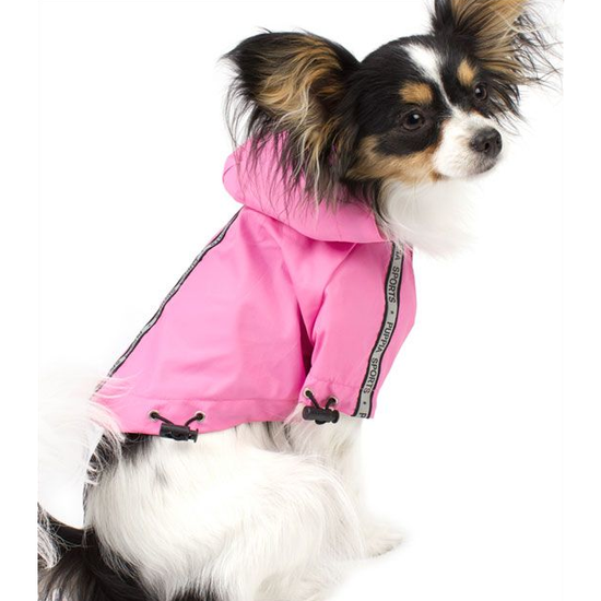 Load image into Gallery viewer, Puppia Base Dog Raincoat - Pink
